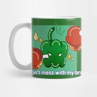 Bellpepper Bros: Don't Mess with My Bro Mug